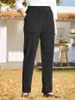 Aria Basics 2025 New Spring And Autumn Corduroy Solid Color Straight Casual Pants For Women_ecoleips.com