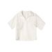 Women's Old Money Style Pure Linen V Neck Shirt High-End Luxury Top Simple Solid Color New Summer Short Sleeve_ecoleips.com