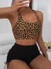Women's Leopard Print Bikini Set – Sexy Two-Piece Swimwear With Removable Padding, Floral & Animal Prints For Beach & Pool_ecoleips.com