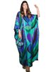 Bohemian Floral Printed Long Dress For Women Fashion V-neck Half Sleeve Oversized Maxi Dress Lady 2025 Chic Vacation Vestidos_ecoleips.com