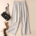 Women's Clothing Wide Leg Cotton Linen Pants Casual Loose Fit Summer Style New Student Fashion_ecoleips.com