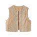 Women's clothing beaded embroidered vest vest Y2K black velvet vest top 8ES_ecoleips.com