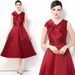 French Retro V-Neck Dress With Oversized Bow & Flared Skirt – Sleeveless High-Waist A-Line Dress (S-2XL)_ecoleips.com