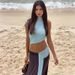 2026 Spring New Fashion Sexy Sleeveless Short Vest Slim Fit Long Dress Holiday Seaside Suit Skirt Women_ecoleips.com