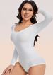 Cross-border One-piece Shapewear For Women, Tummy Control, Butt-lifting, Slimming, Long-sleeve Body Shaper_ecoleips.com