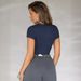 Y2K Women's Slim Fit Ribbed Short Sleeve T-Shirt - Sexy Streetwear Basic Top For Girls (Multiple Colors)_ecoleips.com