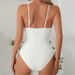 Women's Clothing Conservative Halter One Piece Swimsuit Solid Color Summer Bikini For Beach Hot Spring Swimwear_ecoleips.com