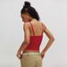 New European And American Cross-border Women's Clothing Y2K Sexy Style Lace Camisole Solid Color Ribbed Tank Top_ecoleips.com
