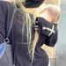 Women's Casual Long Sleeve T-Shirt Fashion Harajuku Cross Patch Rock Style Sexy Top European American Cross Border_ecoleips.com