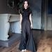 Elegant Long Dress Style Autumn New Solid Color Waist Cinching Pleated Women's Fashion Dress_ecoleips.com
