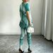 Women's Gradient Print Cardigan Set Fashionable Casual Two-Piece Clothing European American Style New 2026 Cross Border E-commerce_ecoleips.com