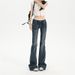 Wholesale Manual: Vintage Atmosphere, Beautiful Silhouette, Charming Ultra-Low Waist American Flared Pants_ecoleips.com