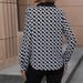 Women's Graphic T-Shirt, Long Sleeve V Neck Casual Shirt, Perfect For Everyday Wear_ecoleips.com