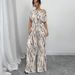 Women's Clothing Striped Vacation Style Oblique Shoulder Strap Jumpsuit Wide Leg Trousers_ecoleips.com