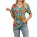 Aria Basics Aria Basics European And American Cross-border Foreign Trade Women's Clothing 2025 Spring-summer New V-neck Short-sleeve_ecoleips.com