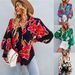 Aria Basics Aria Basics New European And American Women's Fashion Printed Long-sleeve Versatile Shirt_ecoleips.com