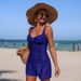 Women's European American Style Two Piece Swimsuit Tankini with Pockets Wide Leg Pants Sexy Style for All Seasons_ecoleips.com