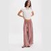 MONA High Waist Wide Leg Pants for Women Spring Autumn Loose Casual Striped Trousers European American Style_ecoleips.com