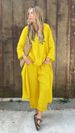 Women's Clothing 2 Piece Set Large Size Cotton And Linen Shirt Set High Waist Loose Pants_ecoleips.com