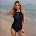 Sexy Print One Piece Large Size Swimwear Push Up Women Plus Size Swimsuits Closed Female Body Bathing Suit For Pool Beachwear_ecoleips.com