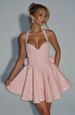 Women's Large Bow Party Evening Dress European American Style Halter Neck Square Neck Sleeveless Cross Border Wholesale_ecoleips.com