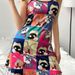 Aria Basics Aria Basics Cross-border European And American Foreign Trade Bestseller: Summer New Women's Cow Print Camisole Nightdress_ecoleips.com