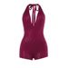 JY24589 Fall 2024 New European And American Style Elegant Sexy Slim Fit Rhinestone Deep V Jumpsuit Women's Clothing_ecoleips.com