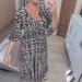 Women's Clothing Women's Super Fairy V Neck Dress Beach Vacation Loose Long Printed Dress Long Sleeve For Formal & Casual For Women_ecoleips.com