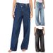 European And American Jeans For Women Casual Straight Pants Cross Border Wholesale_ecoleips.com