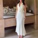 French Style Sleeveless Complements The Vest Dress Vest Dress Set With Pleats High Waisted Midi Skirt Spring Autumn Polyester_ecoleips.com