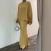 Women's Clothing Pearl Floor Mopping Dress Set_ecoleips.com