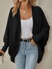 Aria Basics Aria Basics 2025 European And American Women's Fashion Autumn Winter New Solid Color Cardigan Mid-Length Knitted Sweater_ecoleips.com