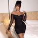 European And American Tyle Women' Clothing New 2022 Ummer In Commuter Fahion Pearl Off-houlder Bodycon_ecoleips.com
