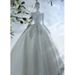 Women's Clothing Retro Main Wedding Dress Runaway Princess Heavy Industry Long Sleeve V Neck Light Dress_ecoleips.com