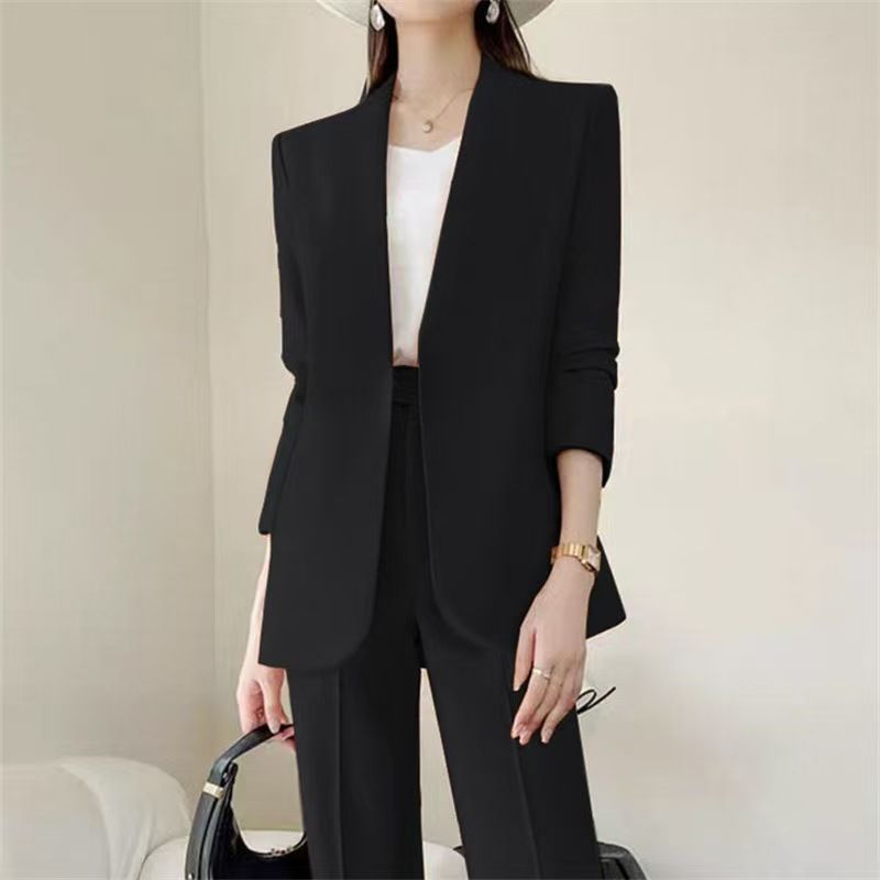 girl Set Women, Spring And Autumn 2025 New Korean Style, Street Fashionable Casual Elegant Professional Suit For Women_ecoleips.com