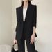 girl Set Women, Spring And Autumn 2025 New Korean Style, Street Fashionable Casual Elegant Professional Suit For Women_ecoleips.com