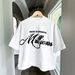 Cross Border Trendy American Summer New Creative Letter Printing Personality Street Round Neck Loose Short Sleeve T Shirt Short Sleeve_ecoleips.com