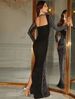Women's Clothing Super Flash Luxury Hot Diamond Sexy Perspective Hip Tight Dress Long Skirt Celebrity Banquet Party Dress_ecoleips.com