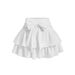 White Collar Bow Multi-Layer Cake Hem Short Skirt Versatile Half Skirt European And American Style Summer Women's Clothing_ecoleips.com