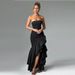 Fashionable Sexy Off-Shoulder Strapless Evening Dress Irregular European And American Style Women's New Arrival 2025_ecoleips.com