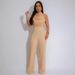 Women's Clothing High Collar Sleeveless Jumpsuit_ecoleips.com