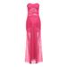 Women's Clothing Spring New Women's Fashion Sexy Tube Top One Shoulder Perspective Strappy Slim Dress Female_ecoleips.com