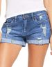 Women's Clothing Elastic Ripped Denim Shorts For Women_ecoleips.com