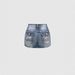 Women's Butterfly Rhinestone Embroidered Denim Mini Skirt Light Blue Washed Sexy Bodycon High Waist Wholesale_ecoleips.com
