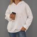 Women's Clothing Autumn And Winter New Loose Casual 3D Letter Fashionable All Match Hooded Long Sleeved Sweater Women_ecoleips.com