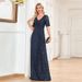 Sexy Mermaid Evening Dress V-Neck Sleeveless Sequin Gown Bodycon Formal Dress With Rhinestone Details Elegant Bridesmaid Party Wear For Women_ecoleips.com