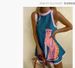 Women's 3D Digital Print Sleeveless round Neck A-Line Dress Temperament Casual Summer Fashion for Personalized Outerwear_ecoleips.com