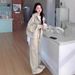 High-End Casual Sports Suit For Women, Winter, Petite Workwear Style, Sweatshirt And Sweatpants Two-Piece Set, Early_ecoleips.com