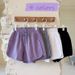 Women's High-Waisted Wide-Leg Pants Style Summer Casual Loose Fit Sports Shorts Outerwear For Students_ecoleips.com