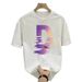 Women's Clothing National Trend Printing Loose Versatile Round Neck Cotton Short Sleeved T Shirt Trendy Design_ecoleips.com
